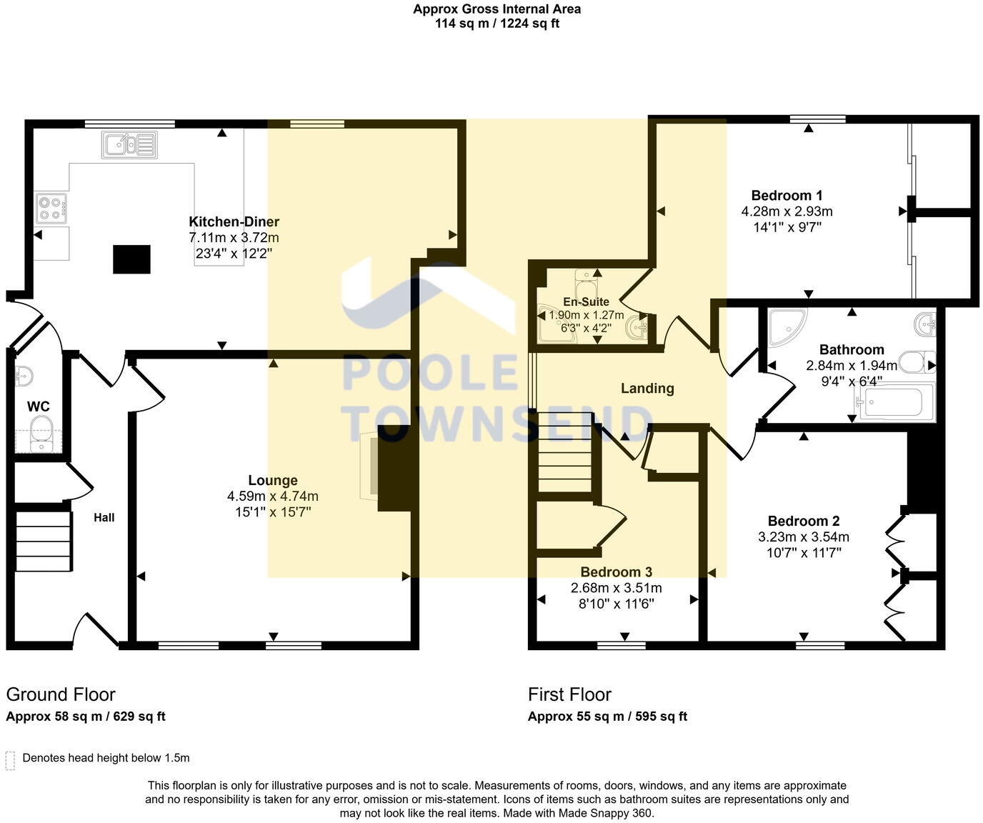 7 School Hill, Lindale, Grange over Sands floorplan