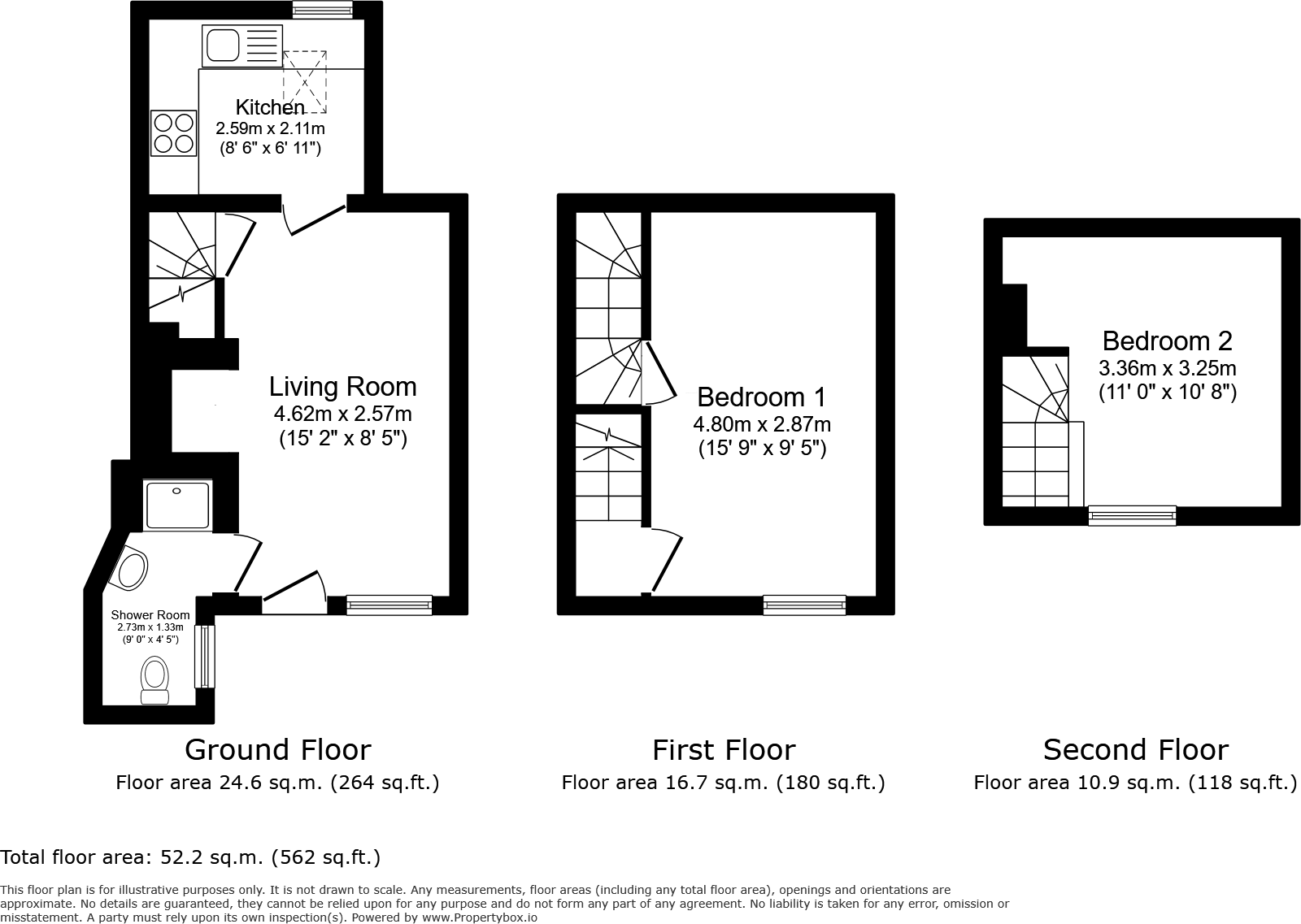 Hucksteps Row, Church Square, Rye, East Sussex, TN31 floorplan