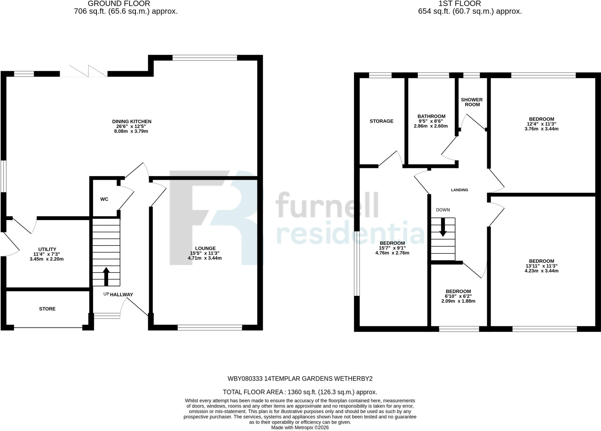 Templar Gardens, Wetherby, LS22 floorplan