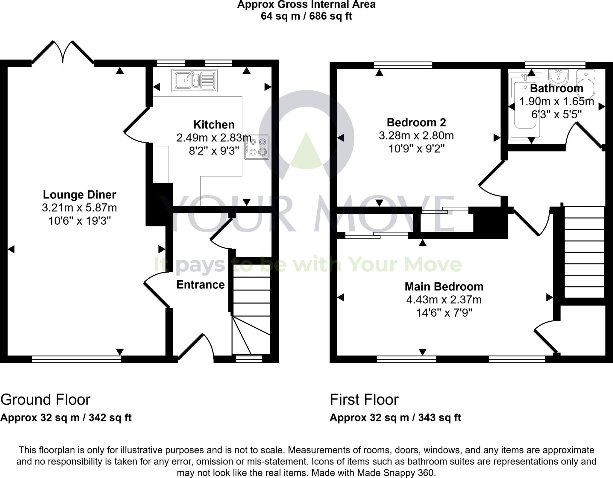 Anderson Crescent, Shieldhill, Falkirk, Stirlingshire, FK1 floorplan