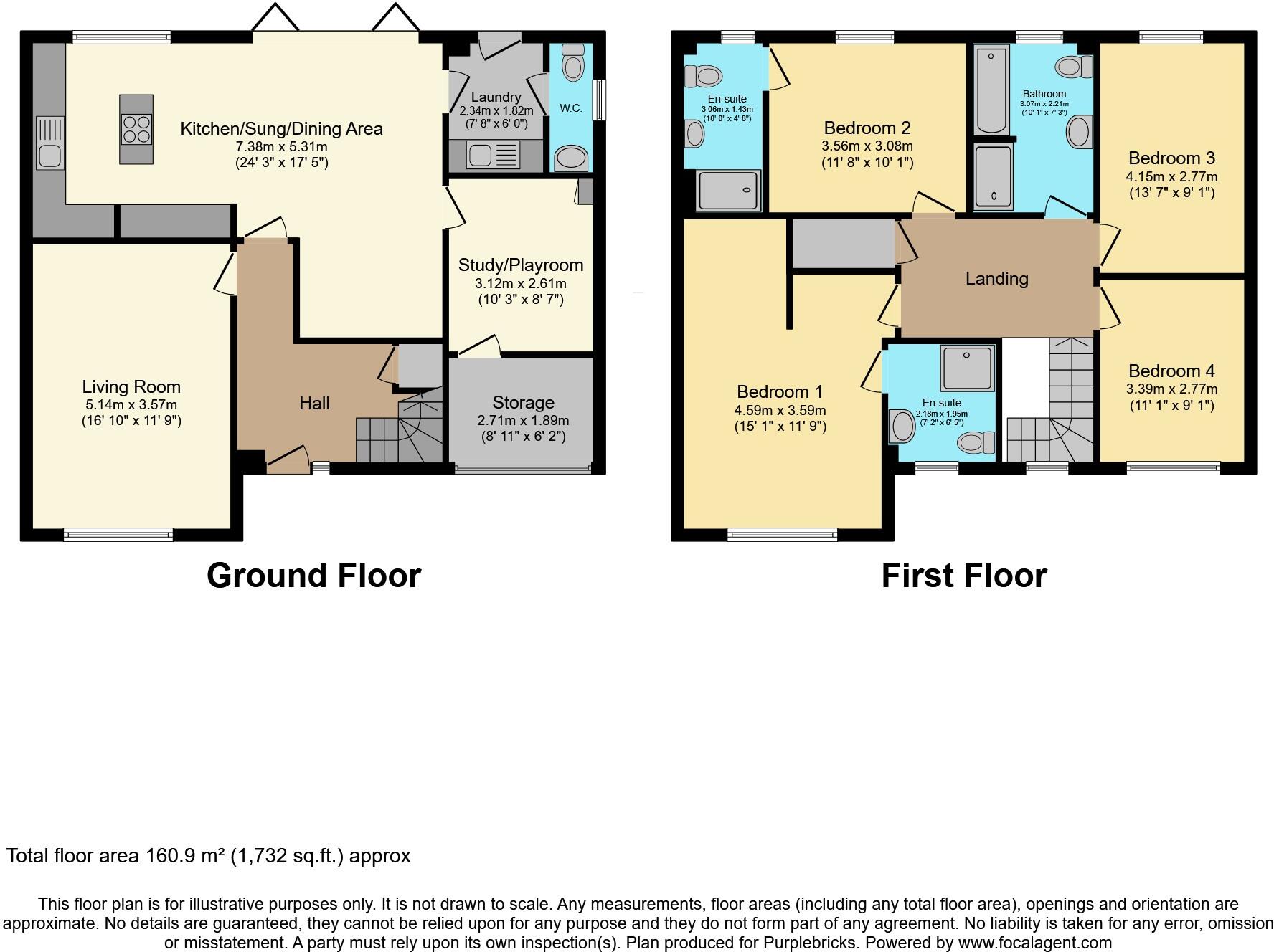 Caley Rise, Durham, DH1 floorplan