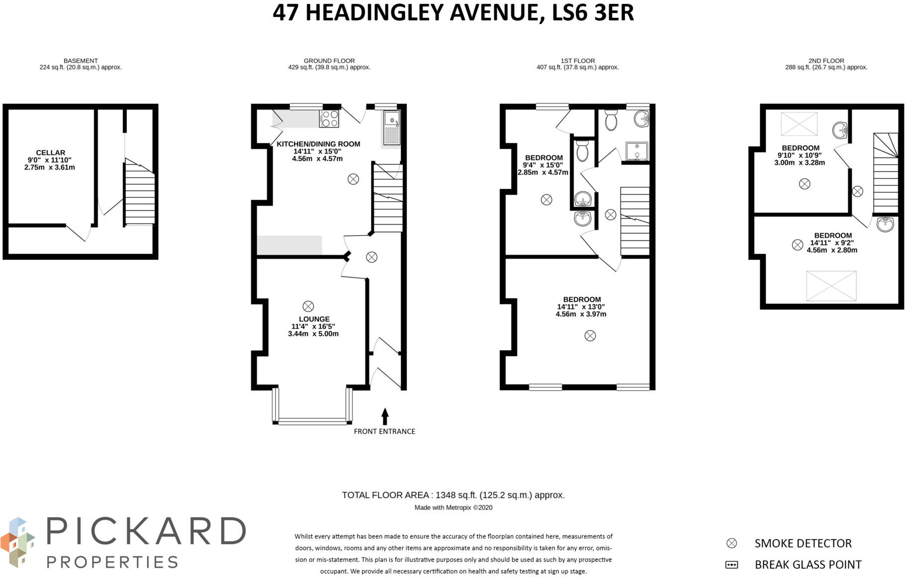 47 Headingley Avenue, Headingley, Leeds, LS6 3ER floorplan