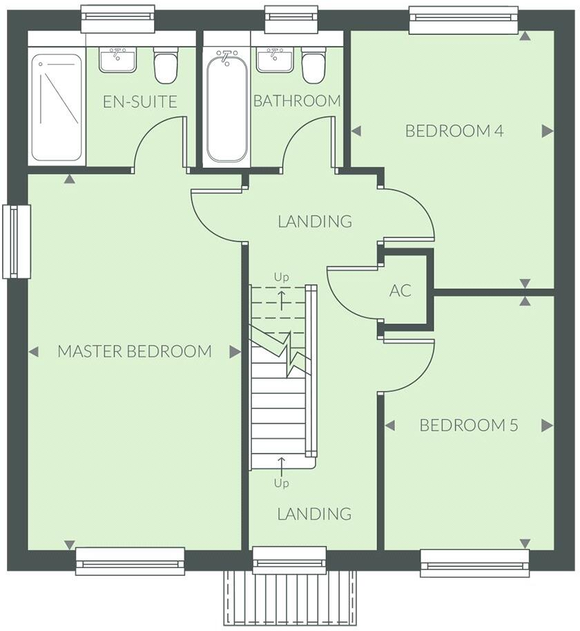 Plot 296, The Violet, The Oaks, Hayne Farm, Honiton, EX14 floorplan