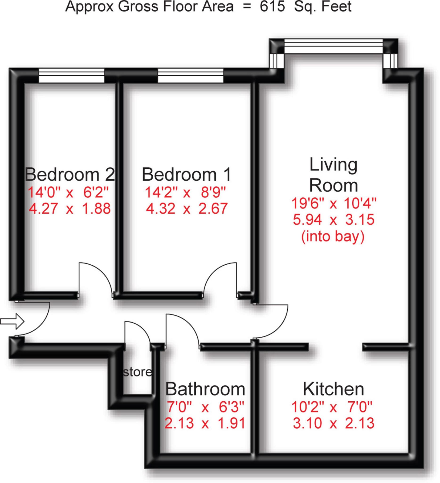 Brown Street, Rostherne Court Brown Street, WA14 floorplan