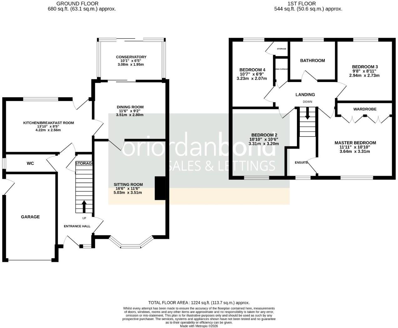 Rea Close, East Hunsbury, Northampton NN4 floorplan