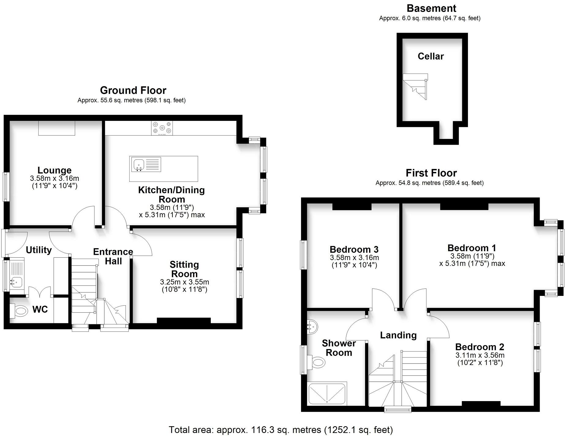 20, Elm Grove Road, Dinas Powys, The Vale Of Glamorgan. CF64 4AA floorplan