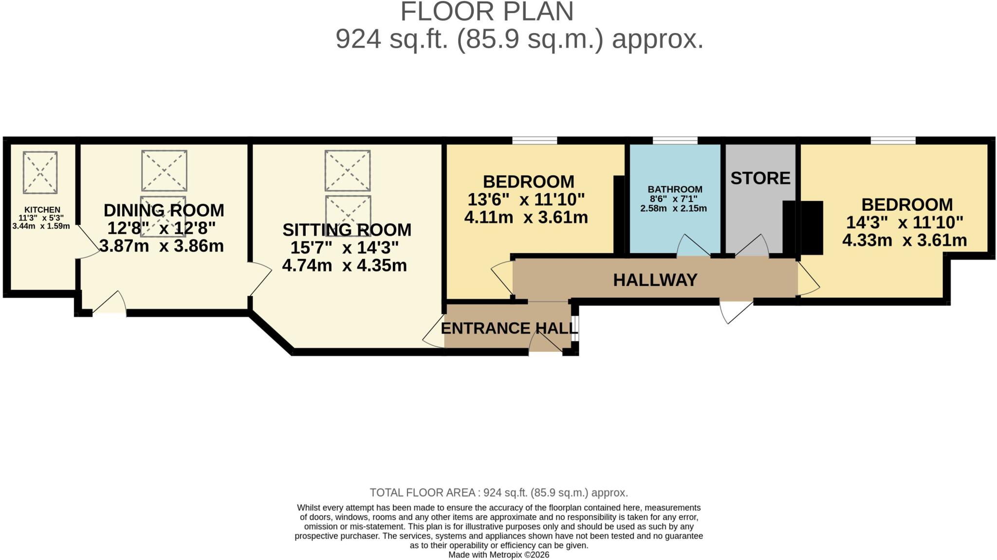 Rutland Court, Rutland Street, Matlock, Derbyshire floorplan