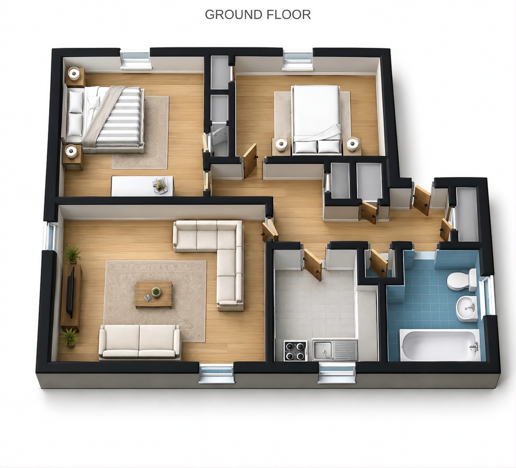 1F St Cuthbert’s Terrace, Hawick, TD9 9DR floorplan