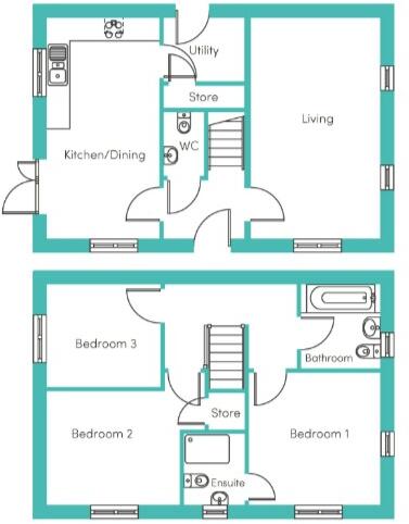 Nimrod Drive, Worcestershire, WR2 floorplan