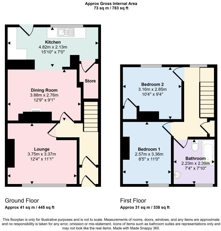 17 Abernant Road, Markham, Blackwood, Gwent, NP12 0PS floorplan
