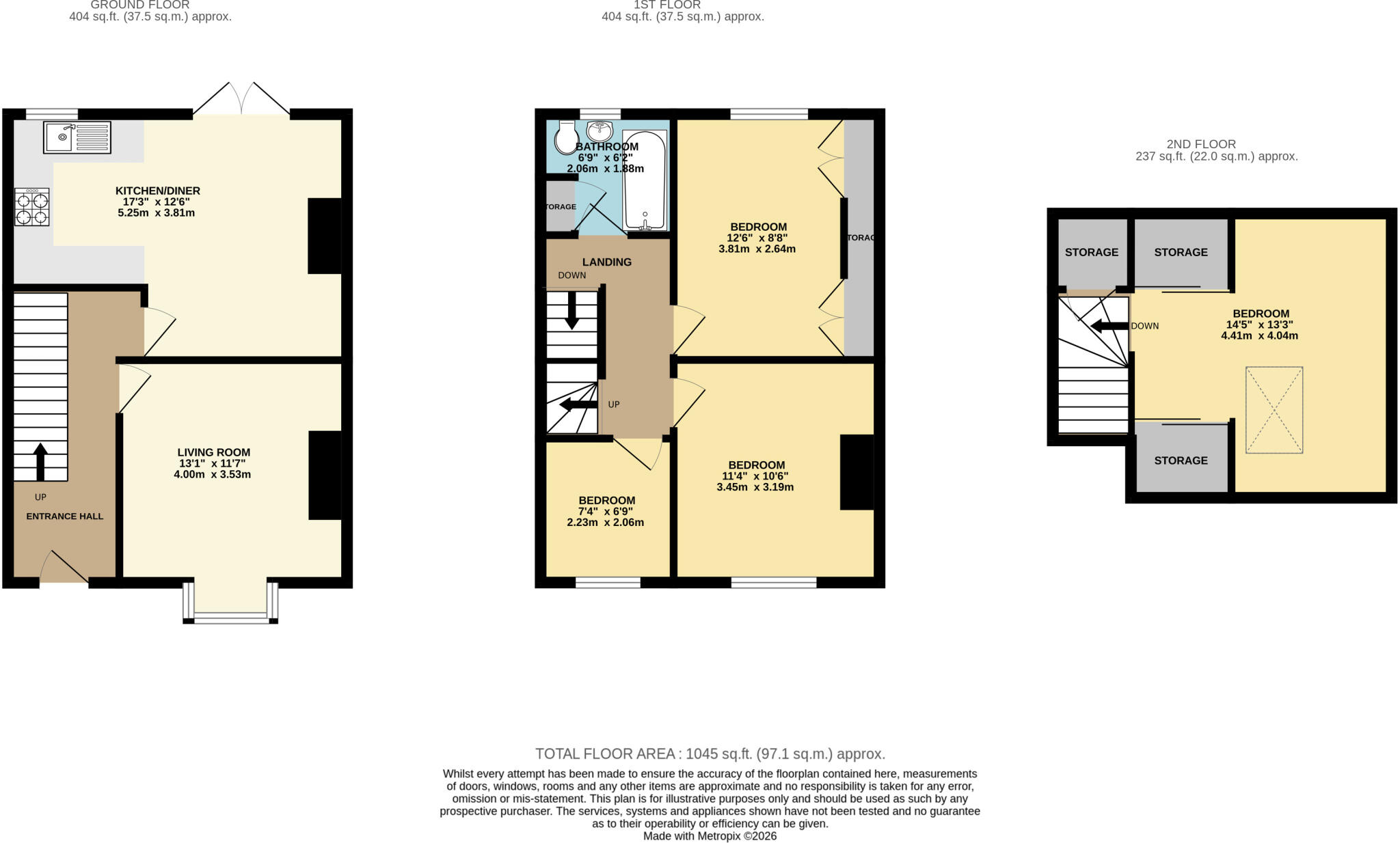 Finch Road, Balby, Doncaster DN4 floorplan