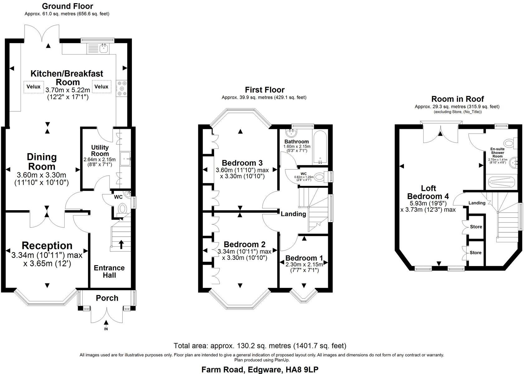 Farm Road, Edgware, HA8 floorplan