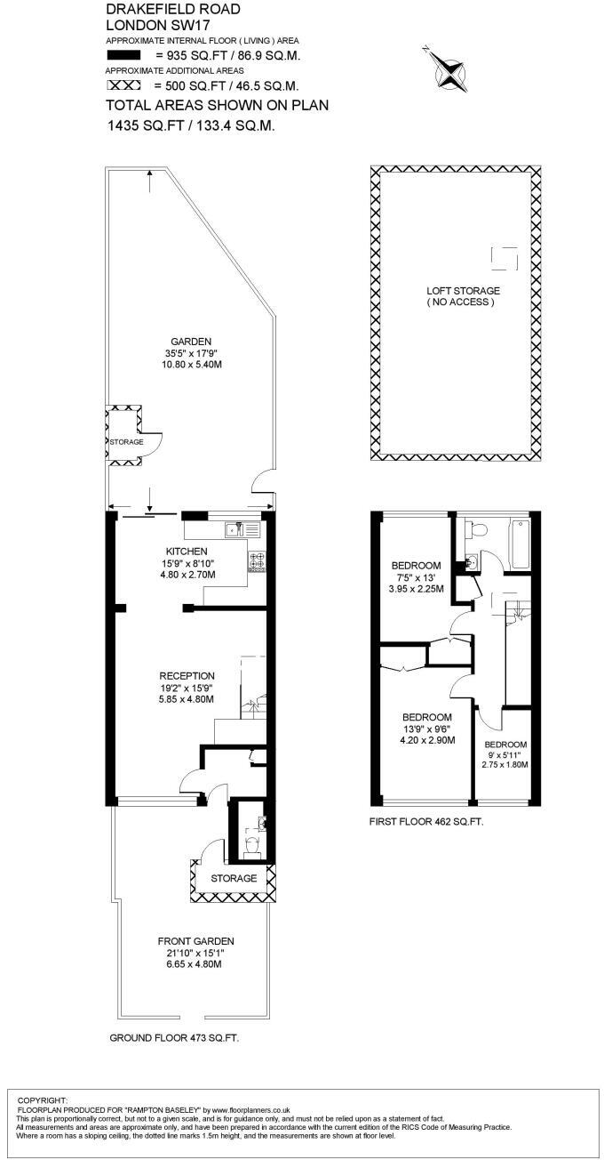 Drakefield Road, SW17 floorplan