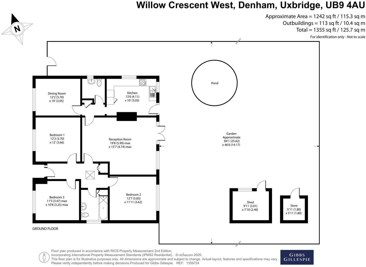 Willow Crescent West, Denham, Uxbridge floorplan