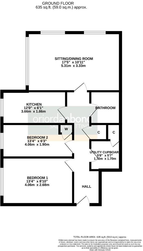 Lone Pine Court, Brixworth, Northamptonshire NN6 floorplan