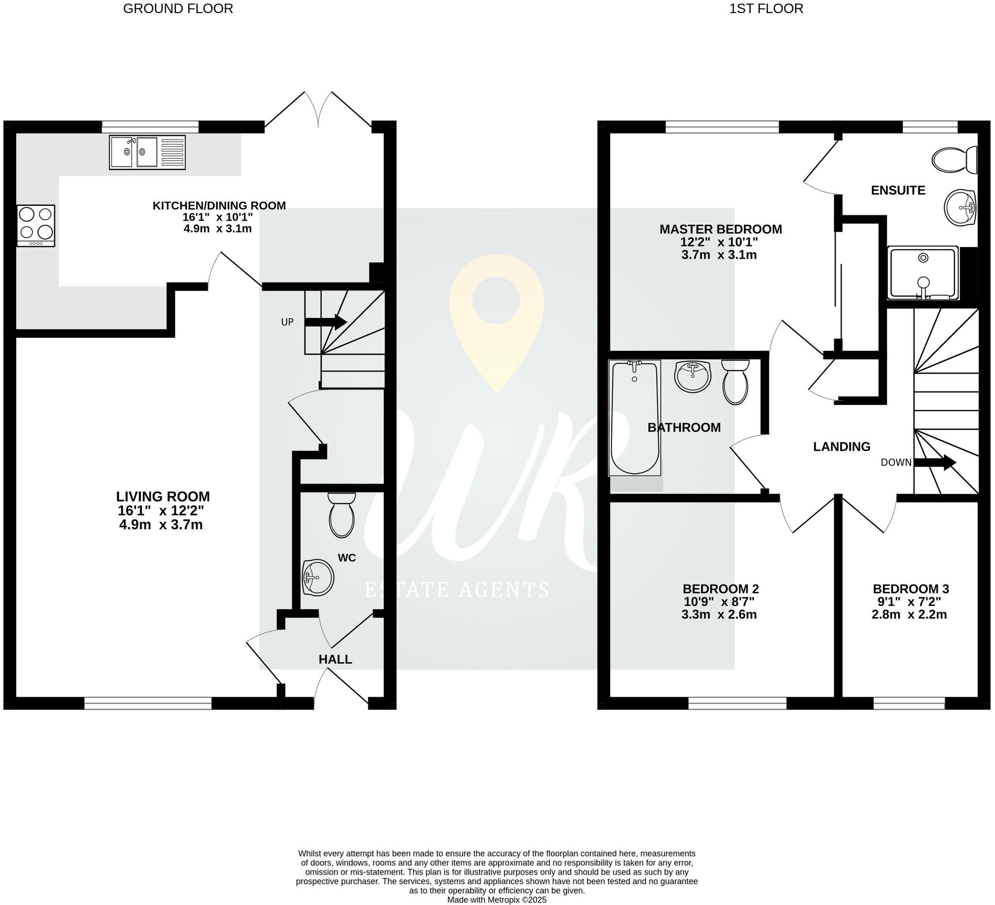 Raven Gardens, Droitwich, Worcestershire. floorplan