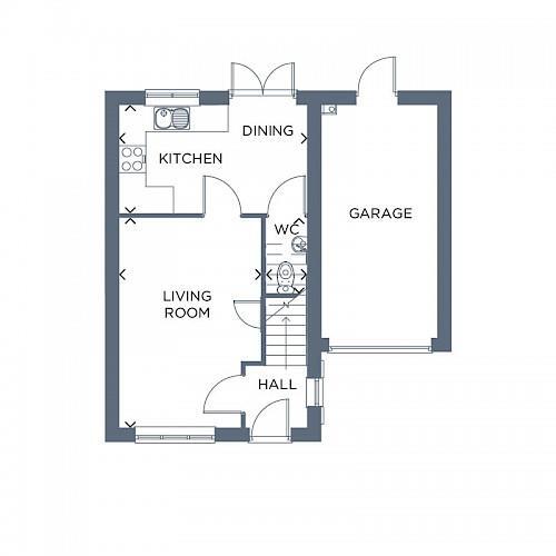 Moorland Green, Chopwell, NE17 floorplan