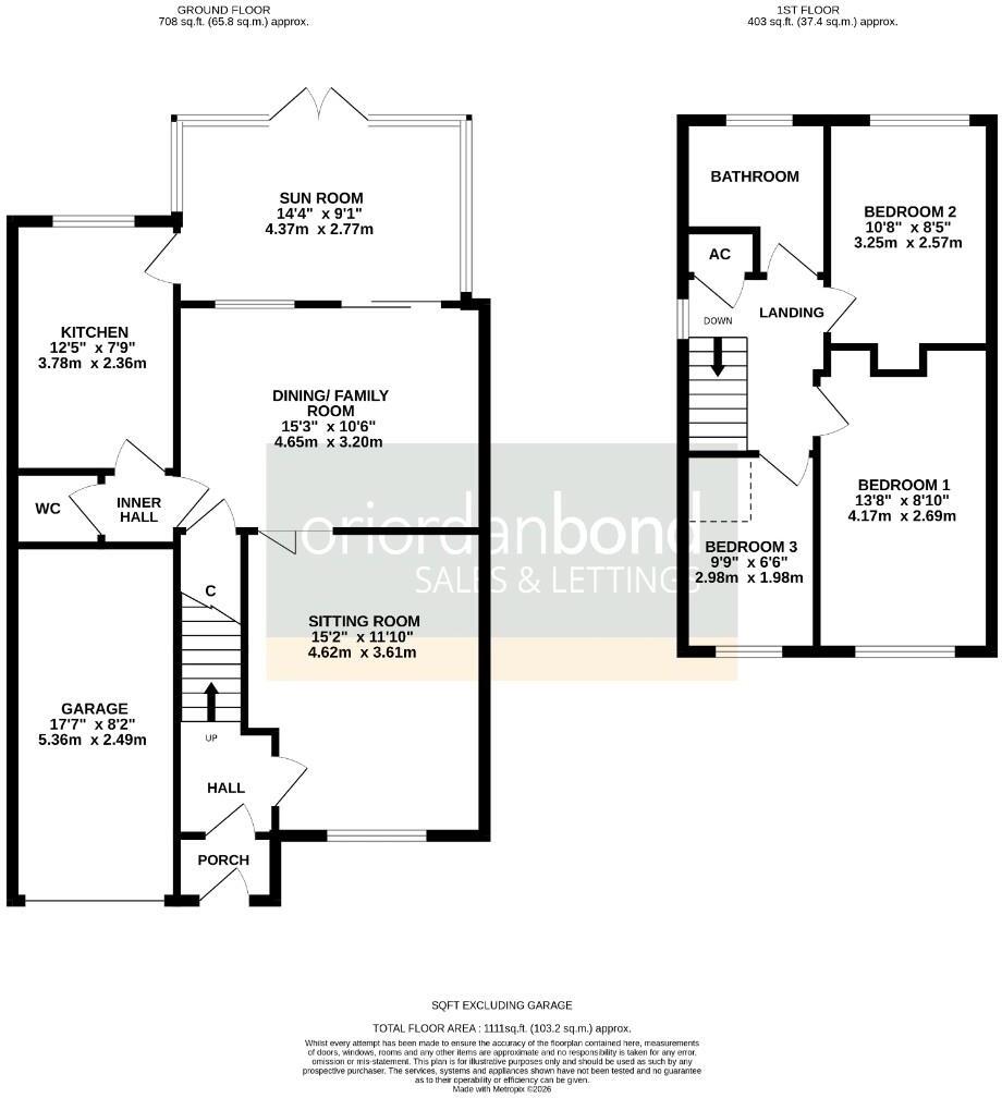 Froxhill Crescent, Brixworth, Northamptonshire NN6 floorplan