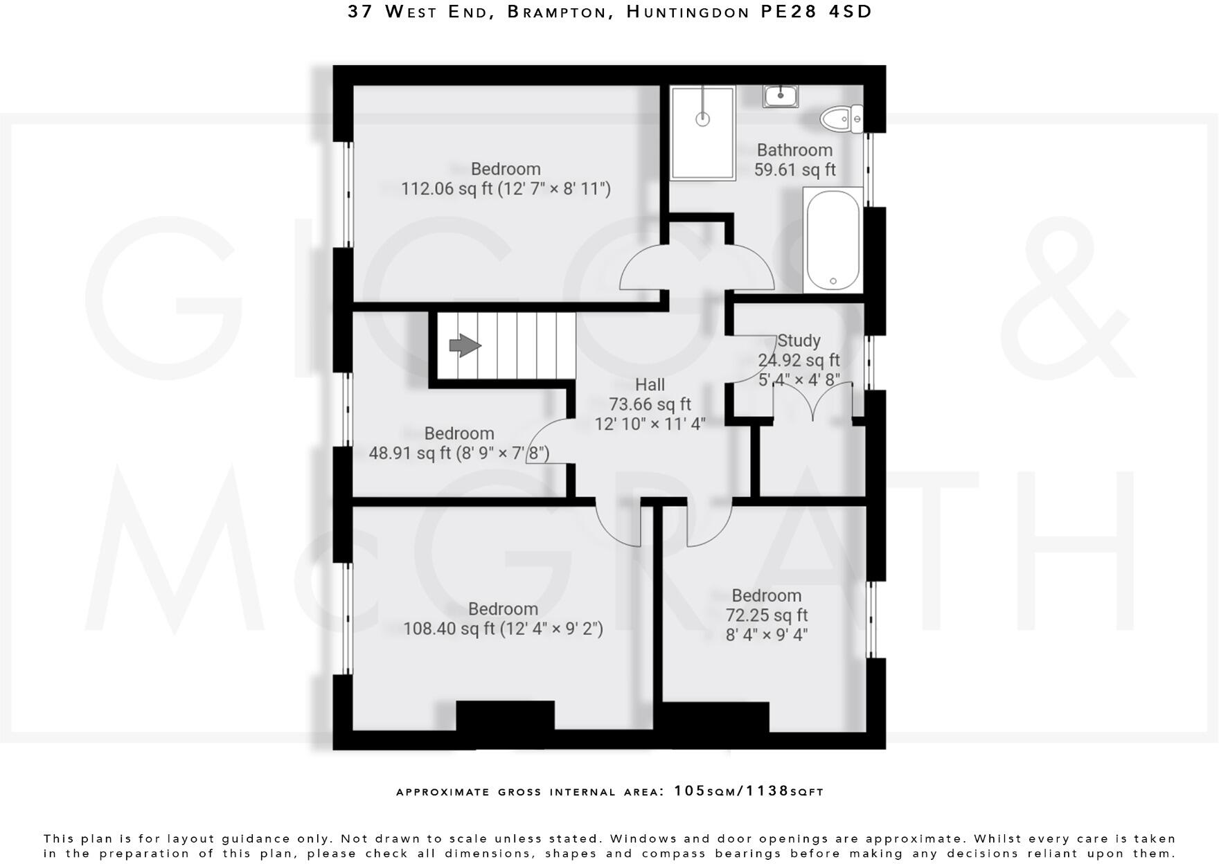 West End, Brampton, Huntingdon, Cambridgeshire, PE28 4SD floorplan