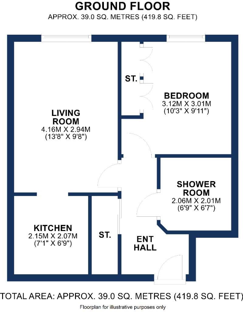 Queens Road, Hale floorplan