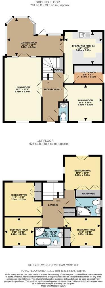 Clyde Avenue, Evesham floorplan