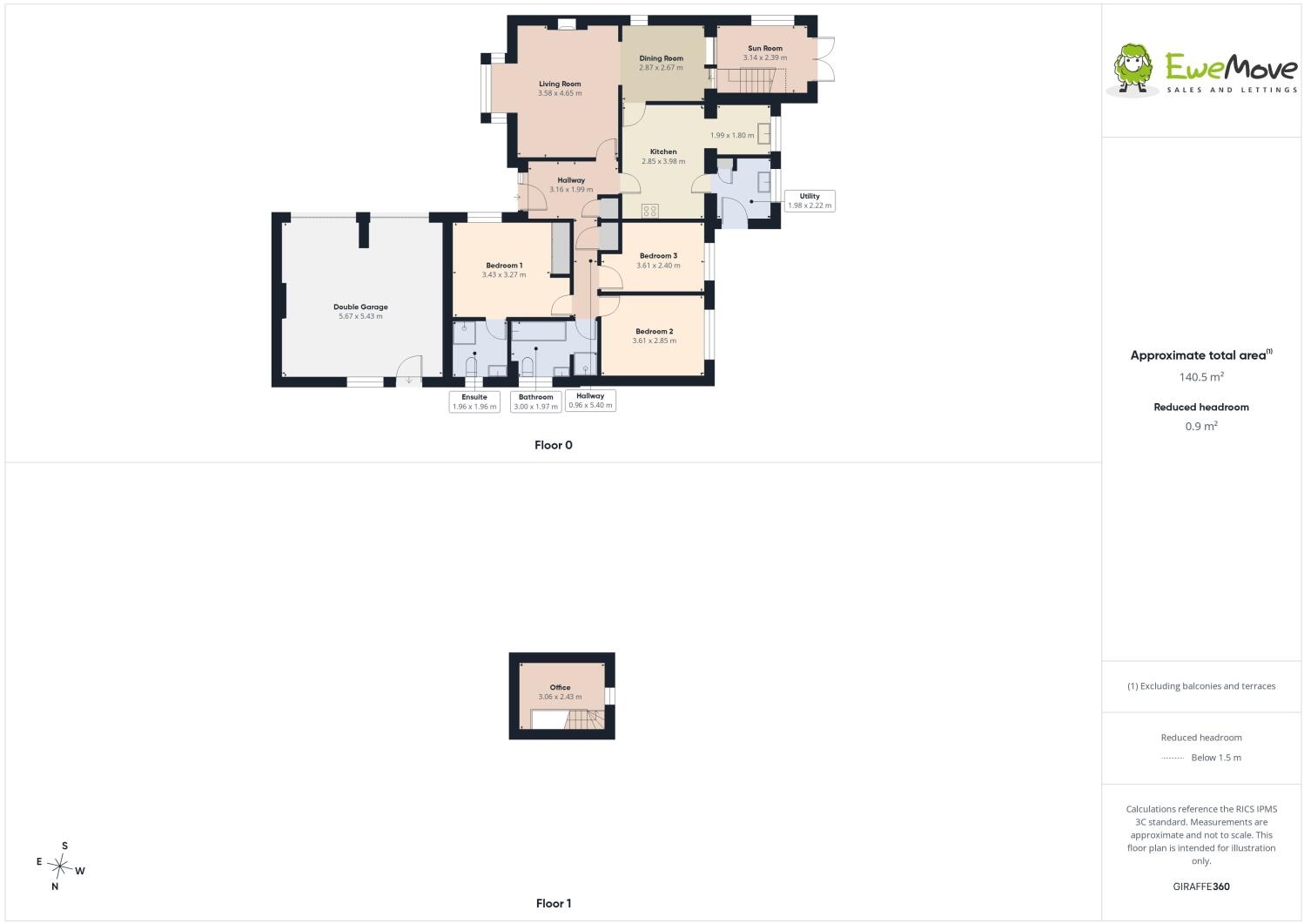 Church Lane, Huntington, York, North Yorkshire, YO32 9RE floorplan