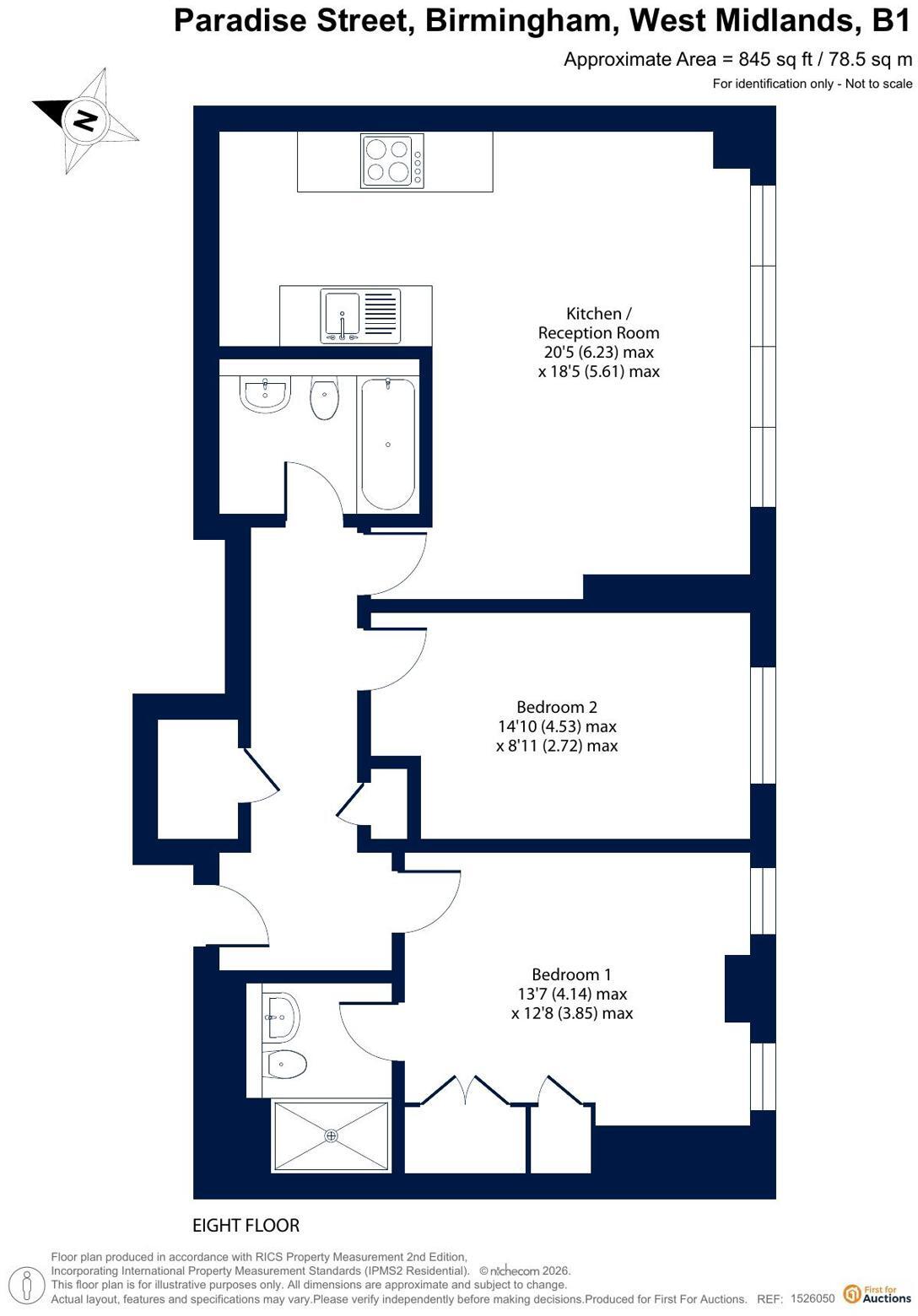 Queens College Chambers, 38 Paradise Street, Birmingham floorplan