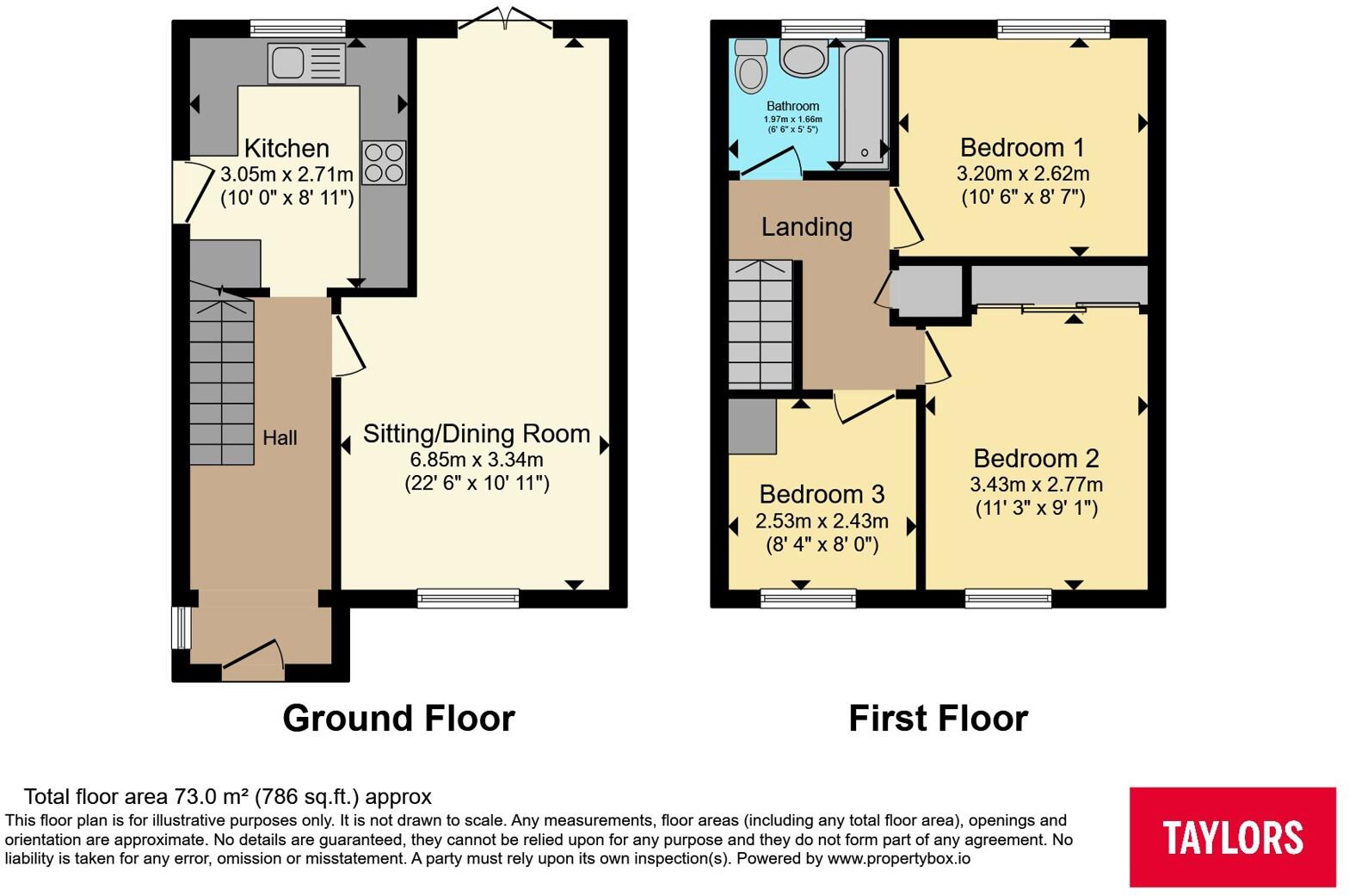 Perth Close, Bletchley, Milton Keynes, Buckinghamshire, MK3 floorplan