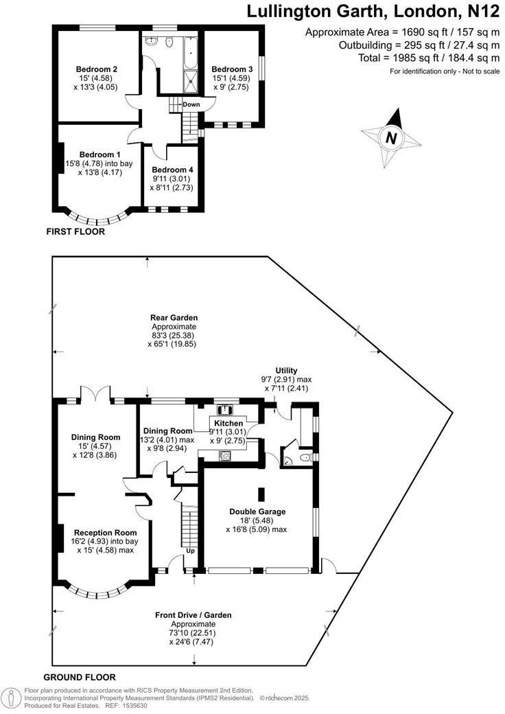 Lullington Garth, Woodside Park floorplan