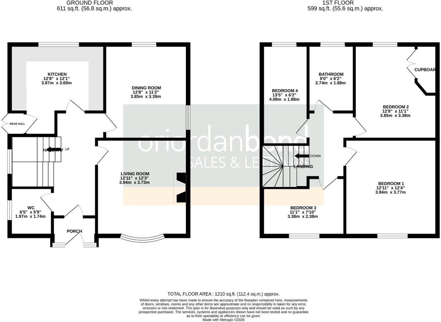 Wellingborough Road, Rushden, Northamptonshire NN10 floorplan