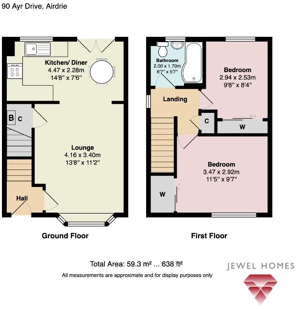 Ayr Drive, Airdrie, North Lanarkshire, ML6 floorplan
