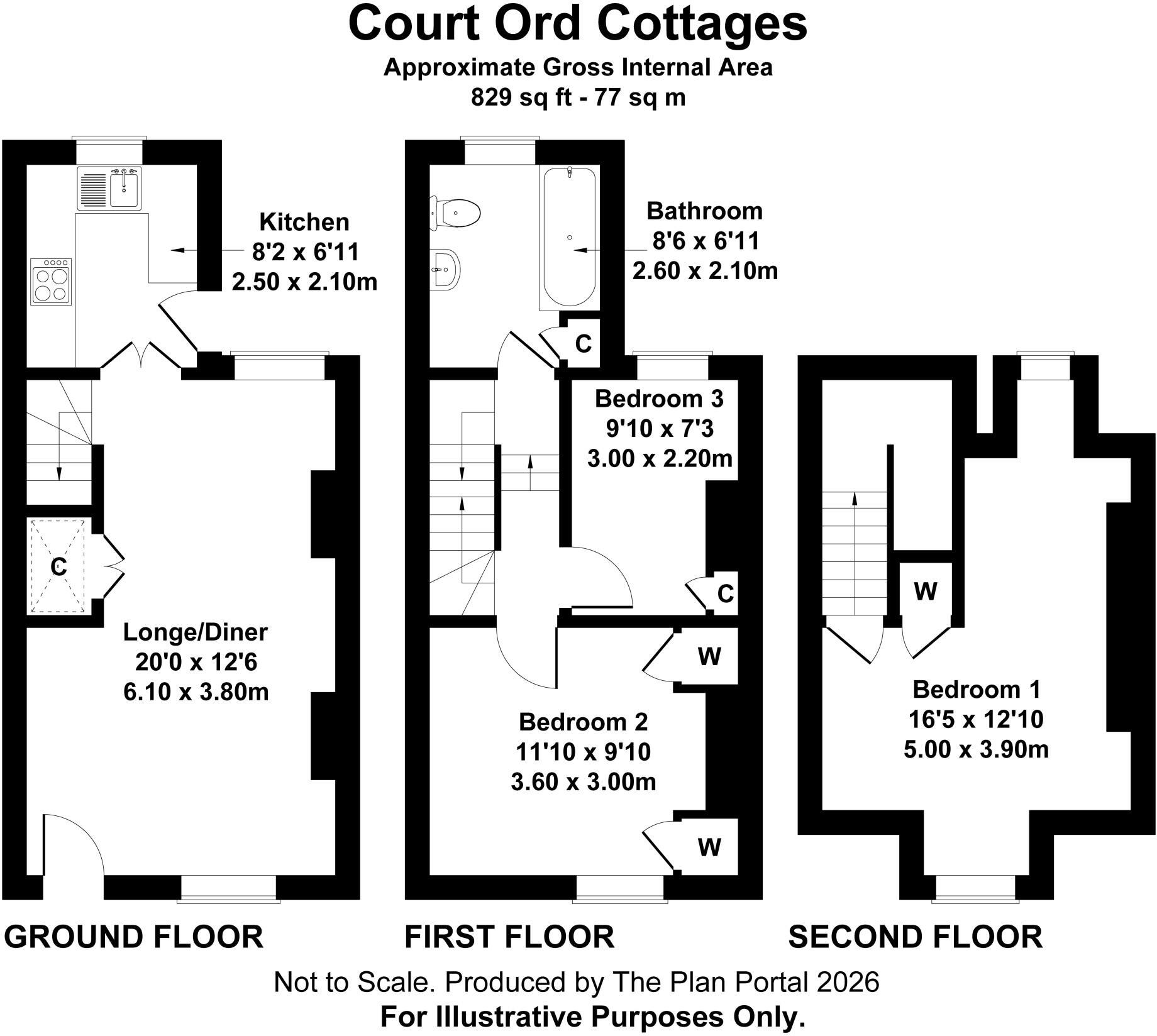 Court Ord Cottages, Meadow Close, Rottingdean , East Sussex, BN2 floorplan