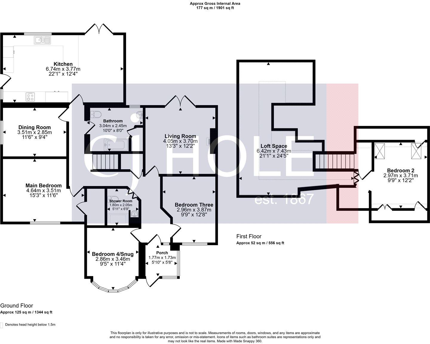 Larkhay Road, Hucclecote, GL3 floorplan