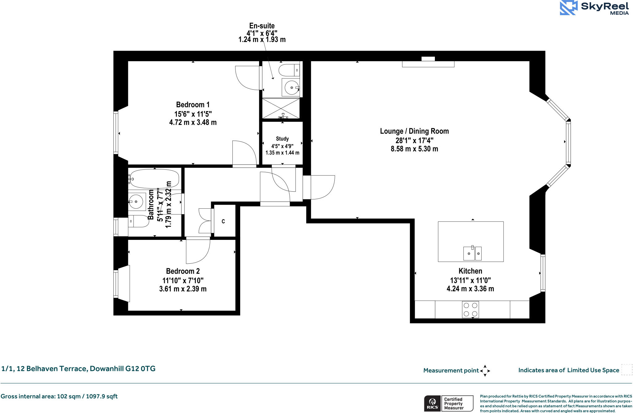 Belhaven Terrace, Dowanhill, Glasgow floorplan
