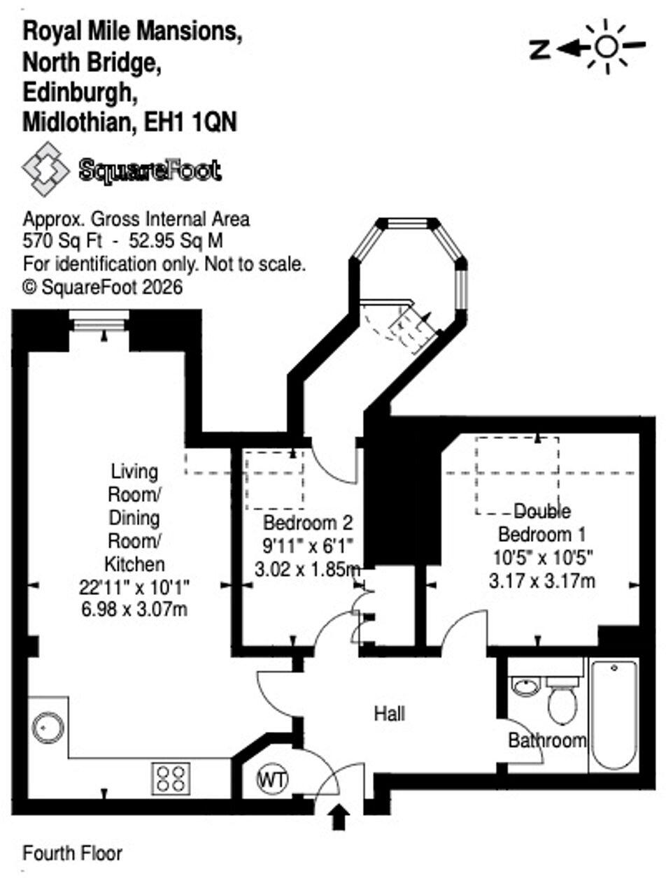 North Bridge, Royal Mile Mansions, EH1 floorplan