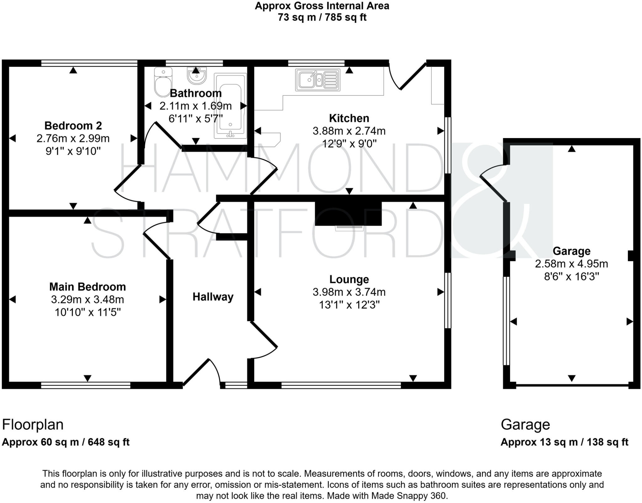 Arlington Gardens, Attleborough floorplan