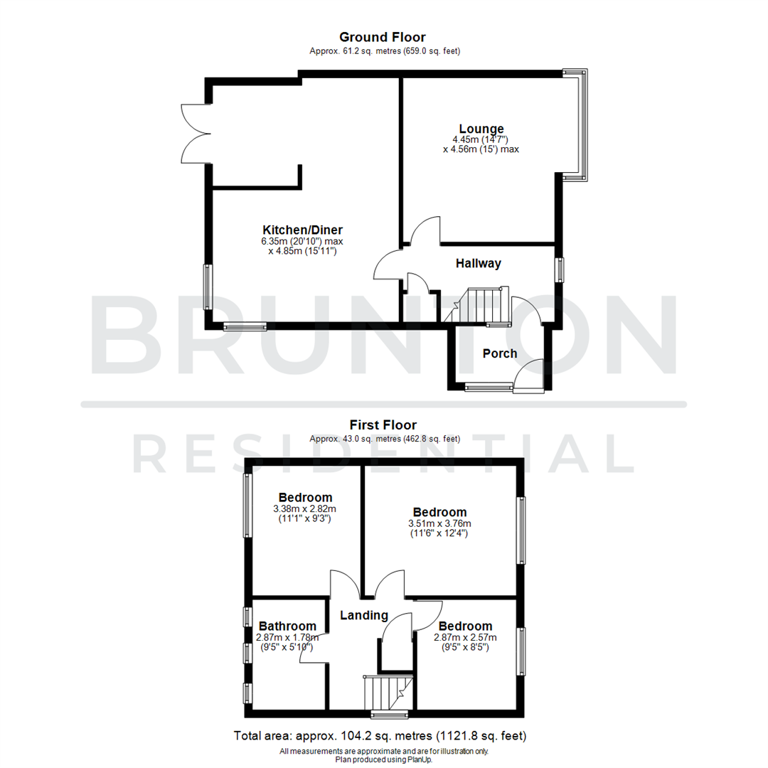 Broomley Walk, Red House Farm, NE3 2BH floorplan