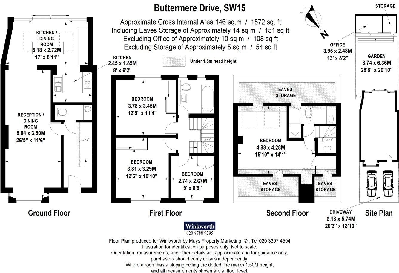 Buttermere Drive, London, SW15 floorplan