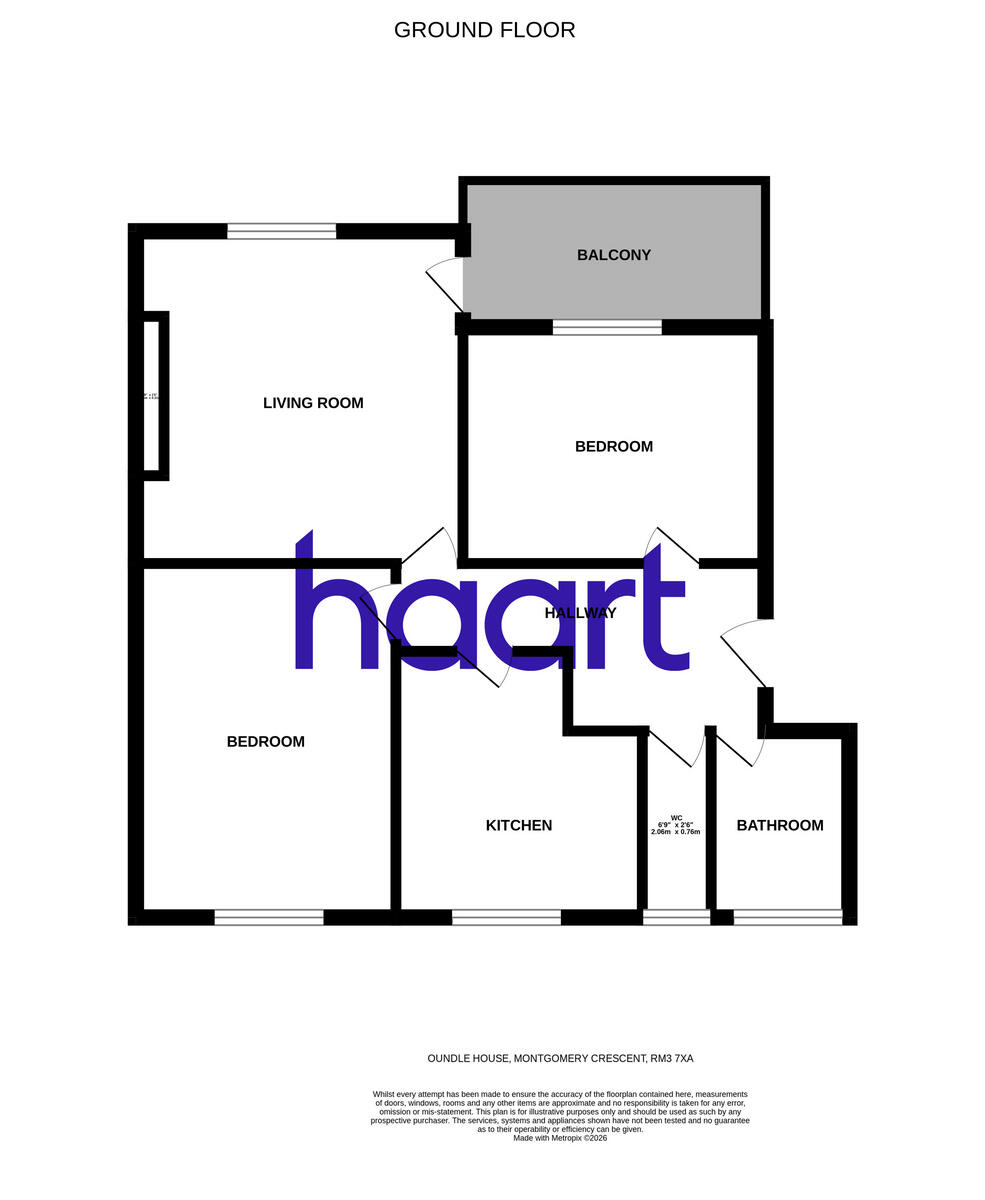 Montgomery Crescent, Harold Hill floorplan