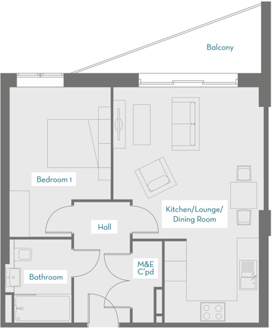 Paul Street, Taunton, Somerset, TA1 floorplan