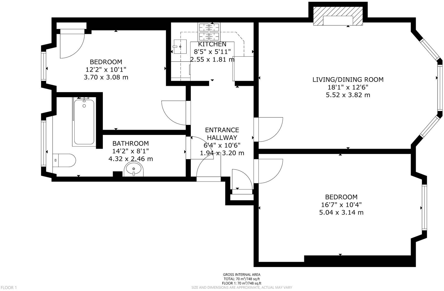 20 Woodford Street, Shawlands, G41 floorplan