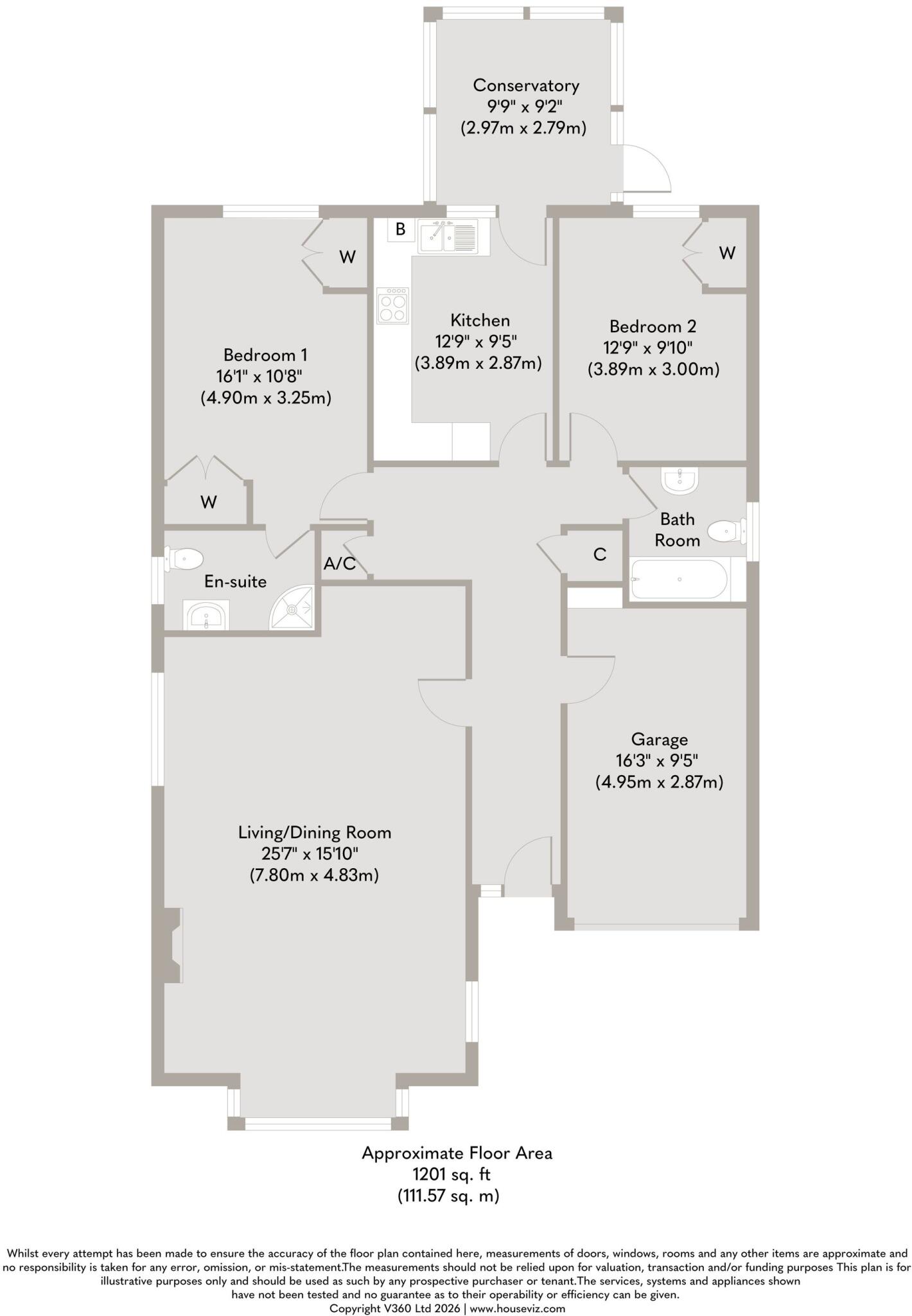 Detached Bungalow in Holt Near the Town Centre floorplan