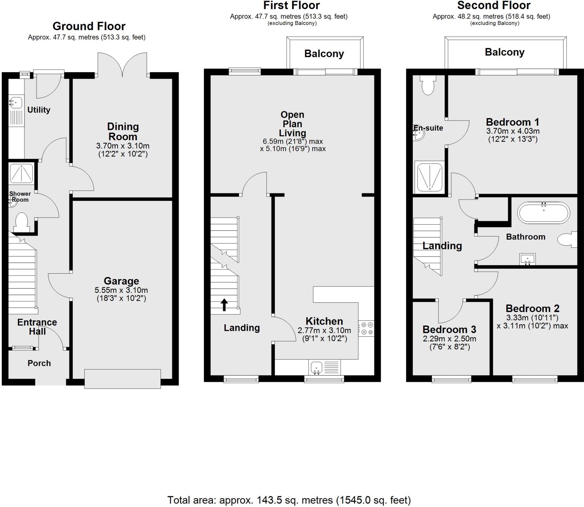 The Moorings, Burton Waters, Lincoln floorplan