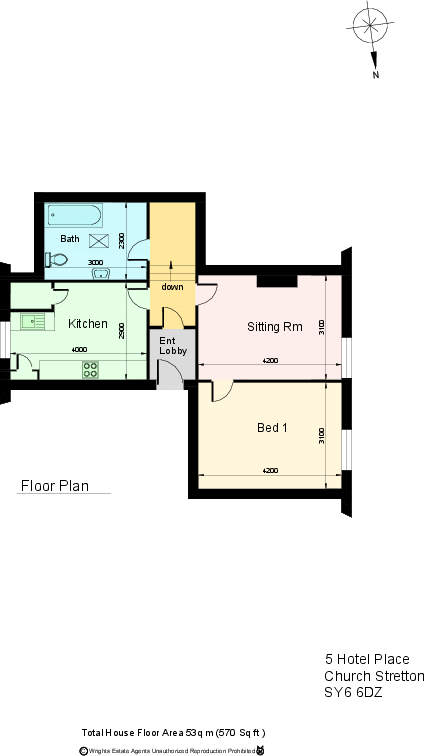 5 Hotel Place, Church Stretton, Shropshire, SY6 floorplan