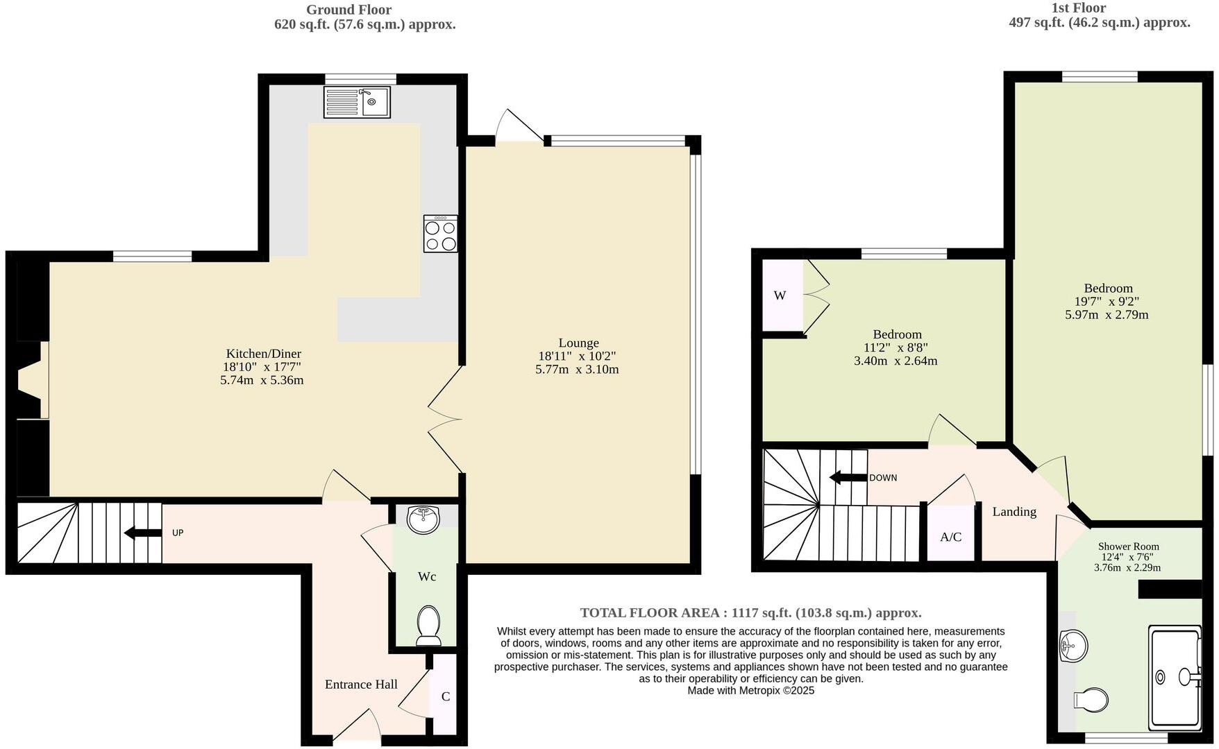 Parklands, Costessey floorplan
