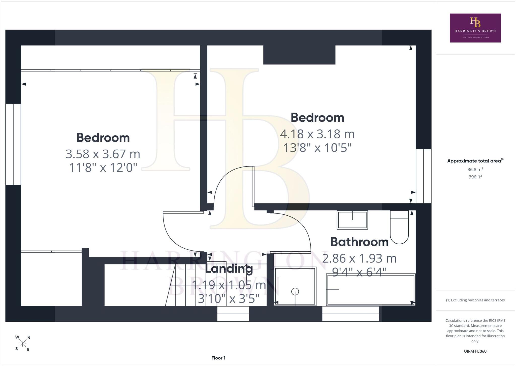 St Marys Crescent, Consett floorplan