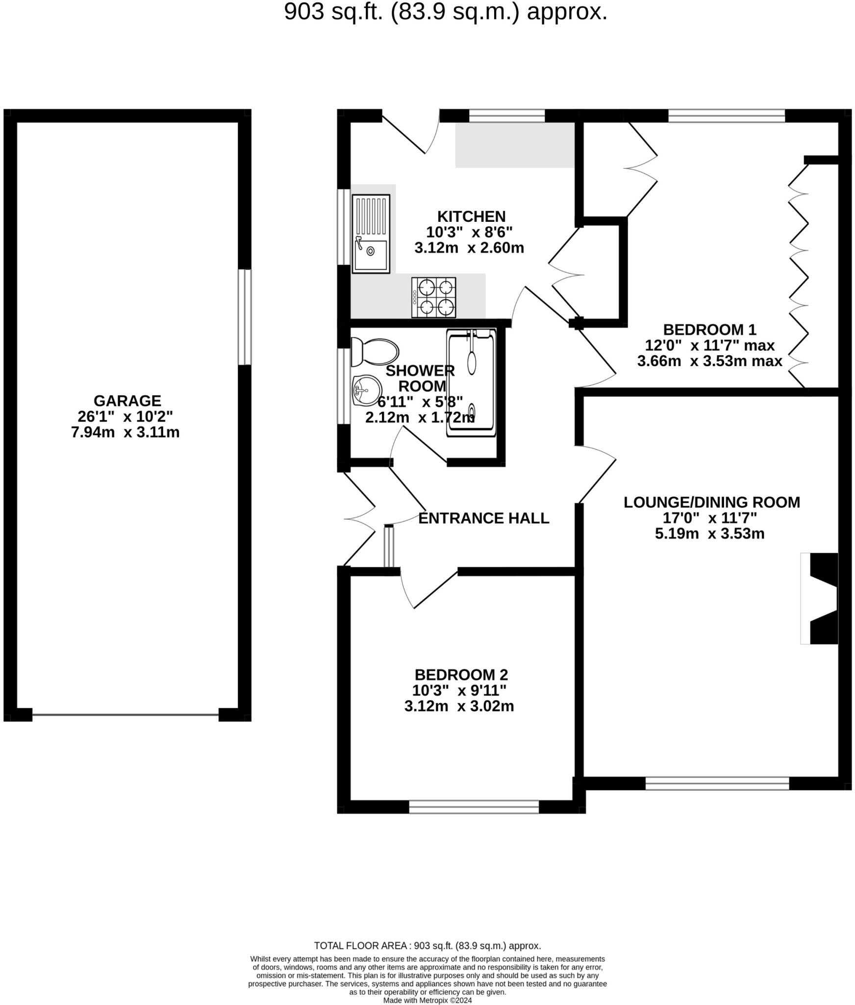 Rozel Crescent, Great Sankey, Warrington, WA5 floorplan