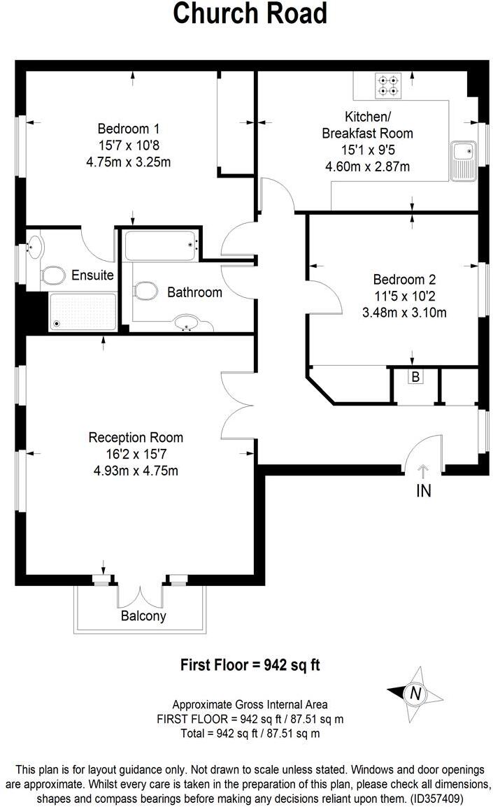Arbrook Hall, Claygate, KT10 floorplan