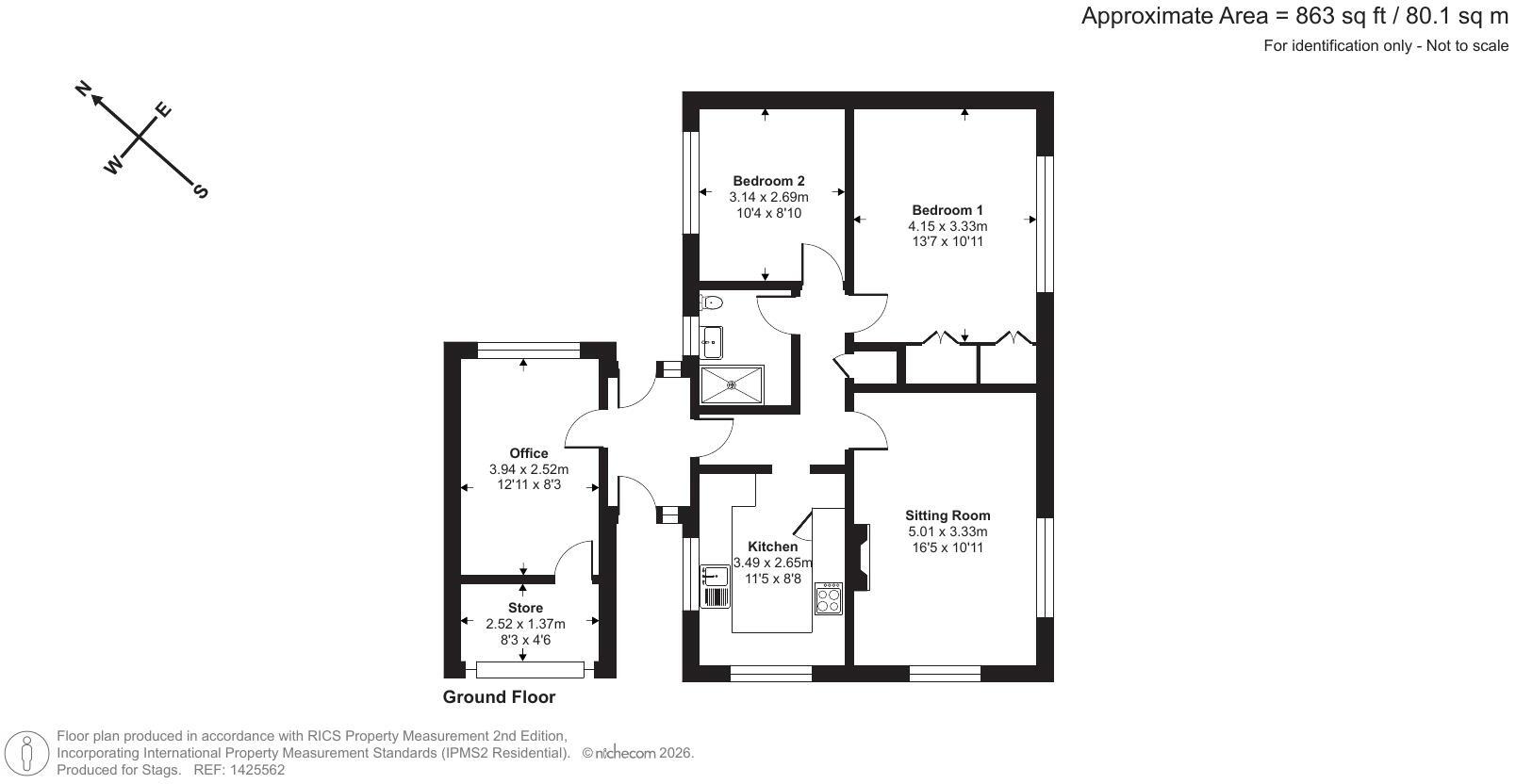 43, Manor Fields, Bridport floorplan