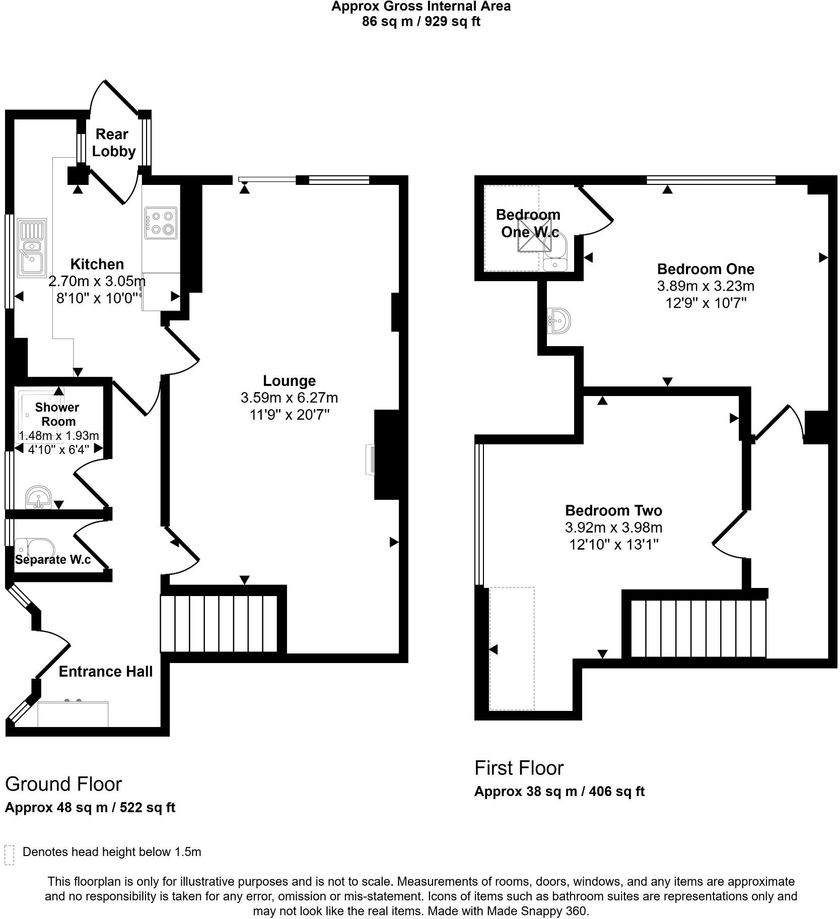 Holmes Avenue, Hove, East Sussex, BN3 floorplan